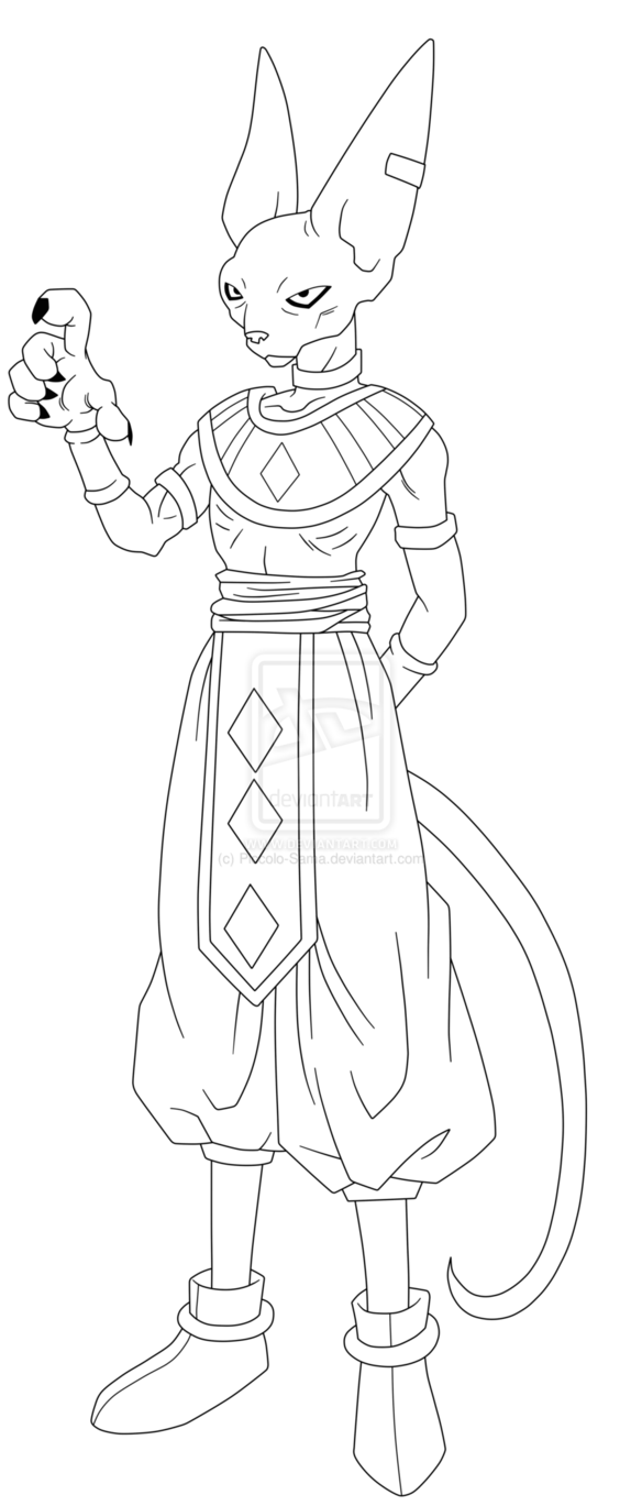 Dragon Ball Super Beerus Pages Coloring Pages